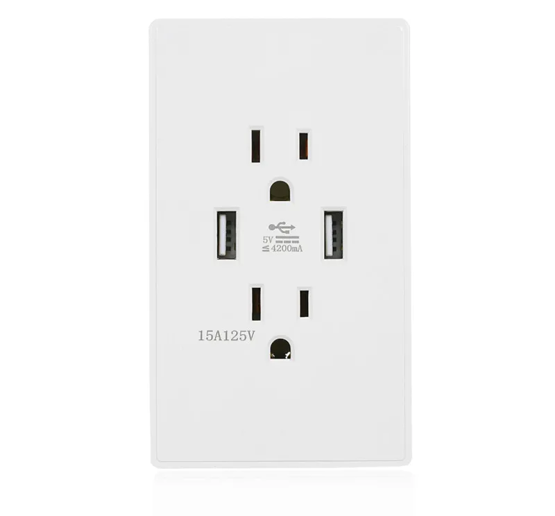 2 комплекта США 5-15P стандартная розетка панель Тройная настенная 15А 125 В Япония