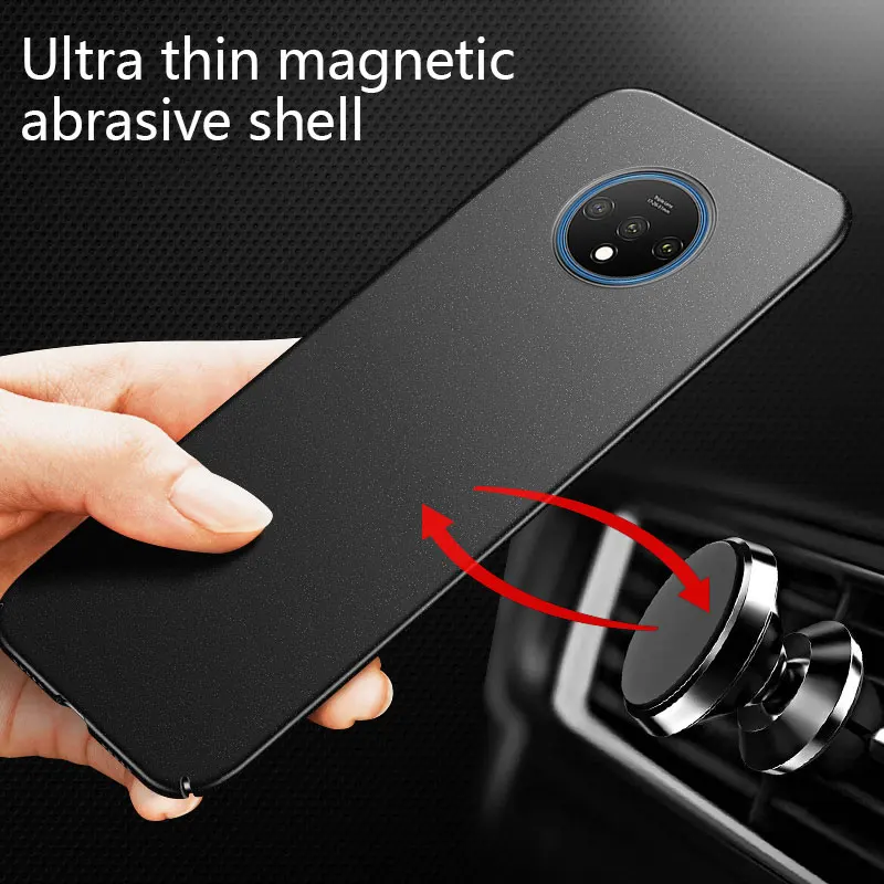 ultra thin magnetic hard matte pc phone case for oneplus 7t 7 pro 6t 6 5t 5 luxury frosted protection cover for 7 6t coque funda free global shipping