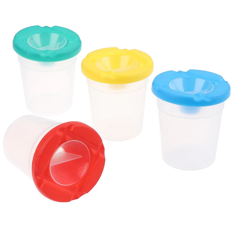 

1pc Water Leakage Prevention DIY Children Washing Cup Writing Brush Cup Paint Cup Painting Handmade Accessories Random Delivery