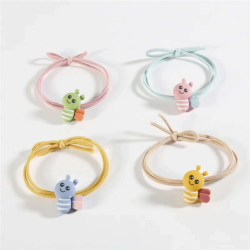Высокое качество 1 шт. милые пчелы эластичные резинки для волос девочек конский