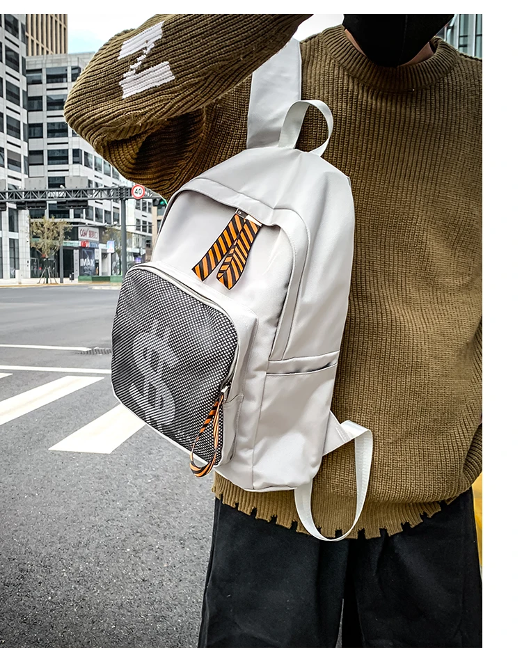 

PB4006 Undergraduate backpack trend personality junior high school students Korean high school students all-match backpack