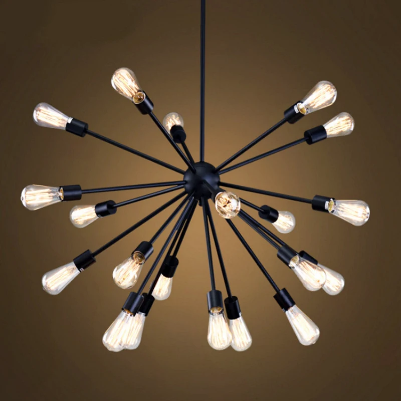 

Edison Bulbs Vintage Industrial Spider Loft Pendant Light E27 12/16/18/20 Head Sputnik Pendant Lamp Restaurant Bar Lights
