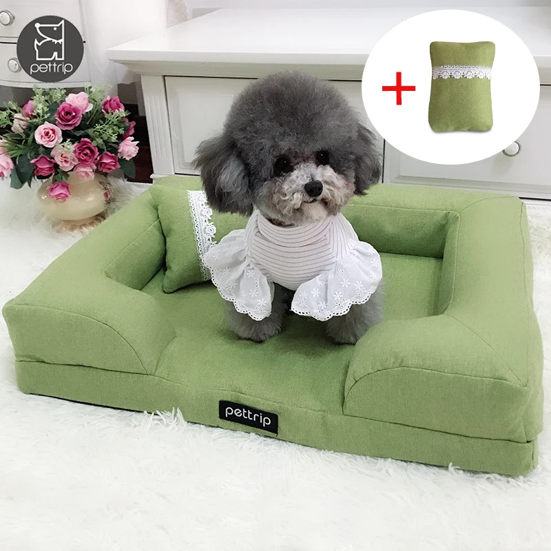 

Pet Dog Bed Sofa Elegant Pet Cushion Dog Cat Kennel Mat Removable Big Dog Bed Small For Pet Dogs Medium Lounge Beds Sofa