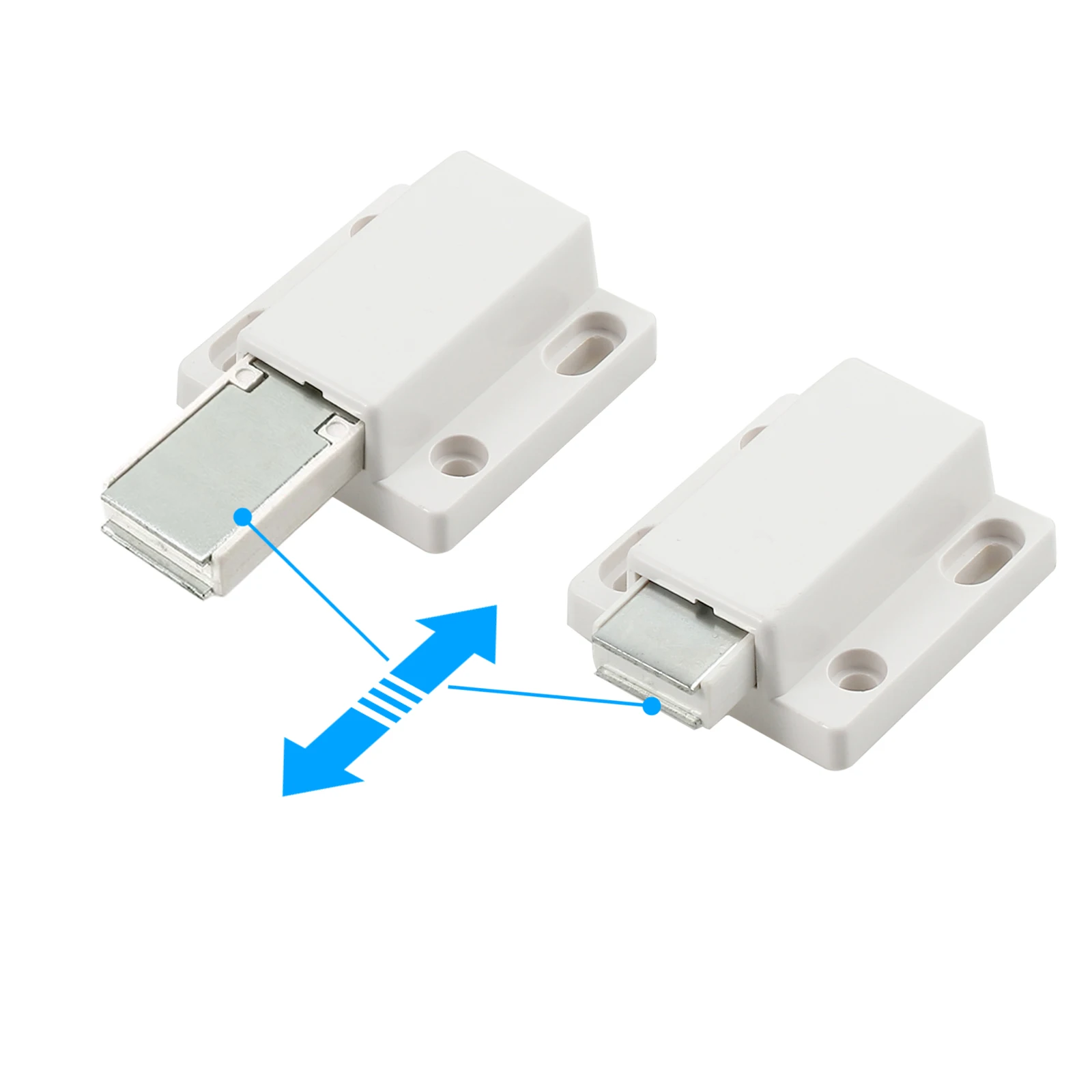 Proster 10Pcs магнетический задвижки шкафа нажмите чтобы открыть Защёлки Давление