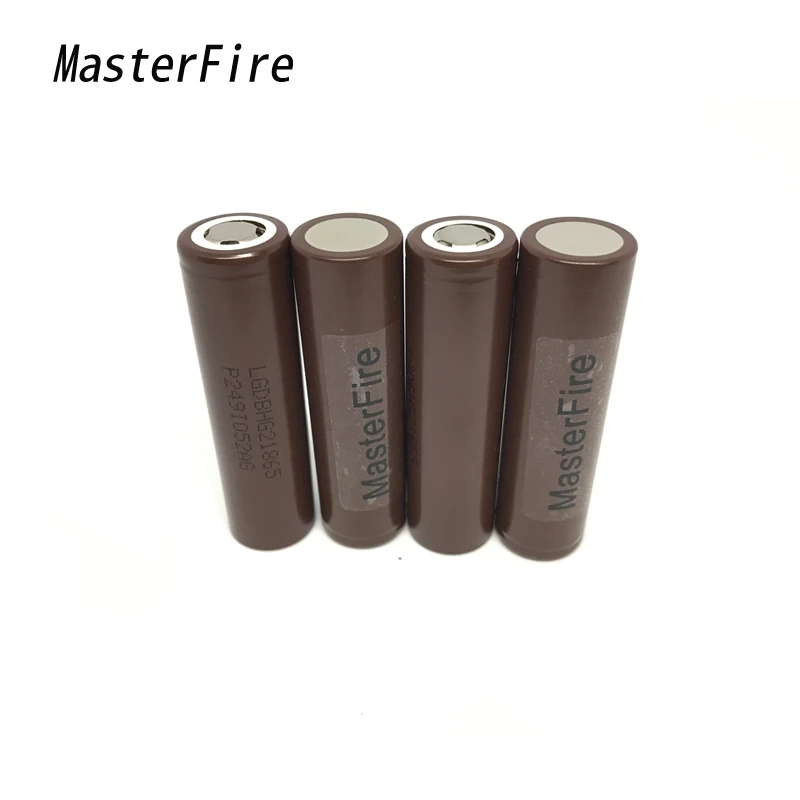 

MasterFire 4pcs/lot Original 18650 3000mAh HG2 3.7V Battery Max discharge 20A Dedicated E-cigarette Lithium Batteries Cell