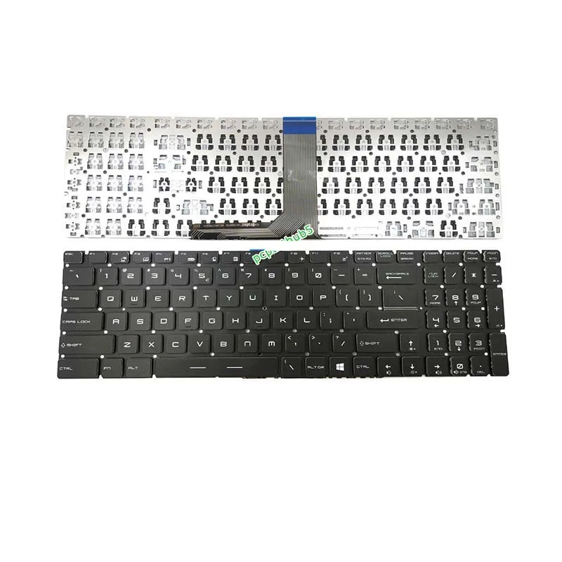 

Gaming Keyboard US No Backlit & Frame White Print For MSI GE62 GE72 GE72-6QD