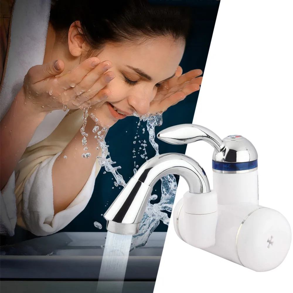 

Electric Kitchen Water Heater Tap Instant Hot Water Faucet Heater Cold Heating Faucet Tankless Instantaneous Water Heater#292242