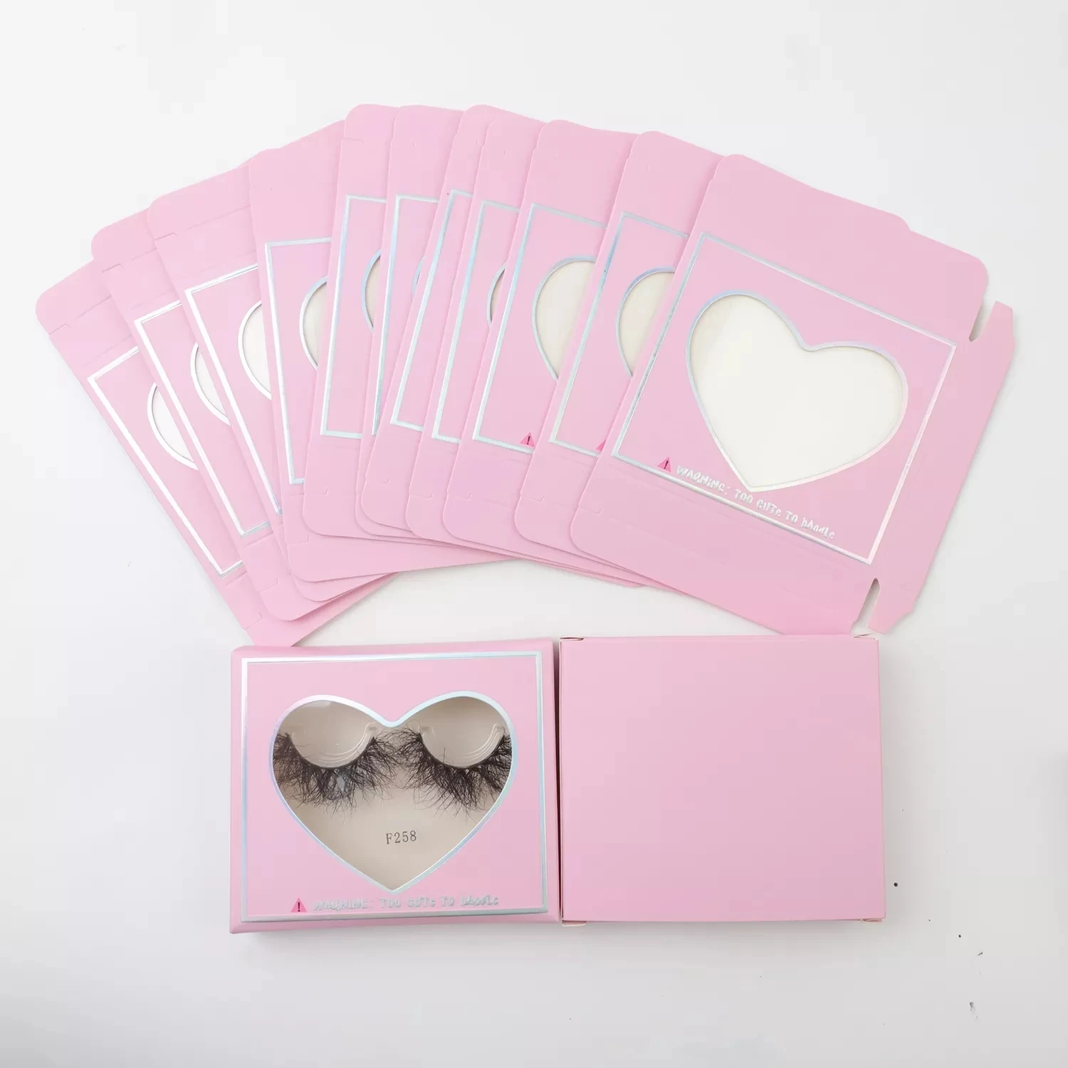 

TDANCE Wholesale Lashes Box Case 20/30/50/200PCS Empty Eyelash Packaging Makeup Rectangle Custom Mink Lash Paper Boxes Package