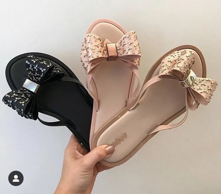 Melissa/обувь высокого качества Модные домашние женские тапочки Нескользящие