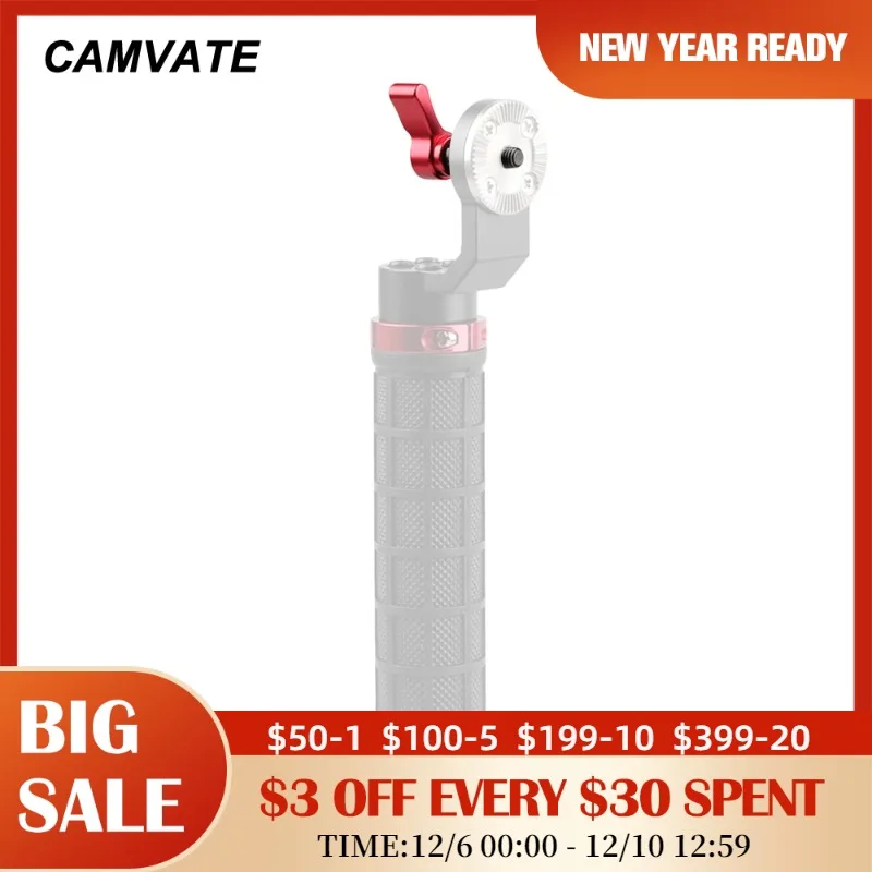 

CAMVATE A Pair M6 Ratchet Wingnut Assembly Knob (7mm Thread) For Camera Rig/Cage/Quickly Release Plate/Shoulder Support/Handle