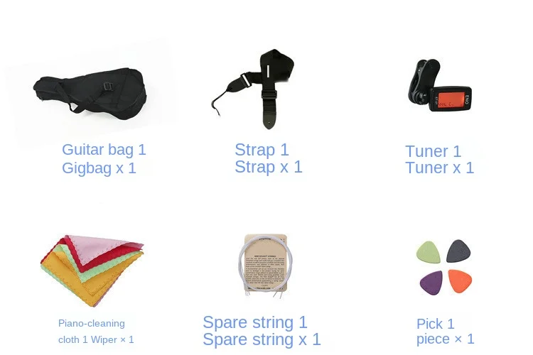 

21Inch BassWood Ukulele Set for Beginners Soprano Ukulele Concert Kit Comes with Universal Guitar Violin Tuner ,Strap, Pick, Bag