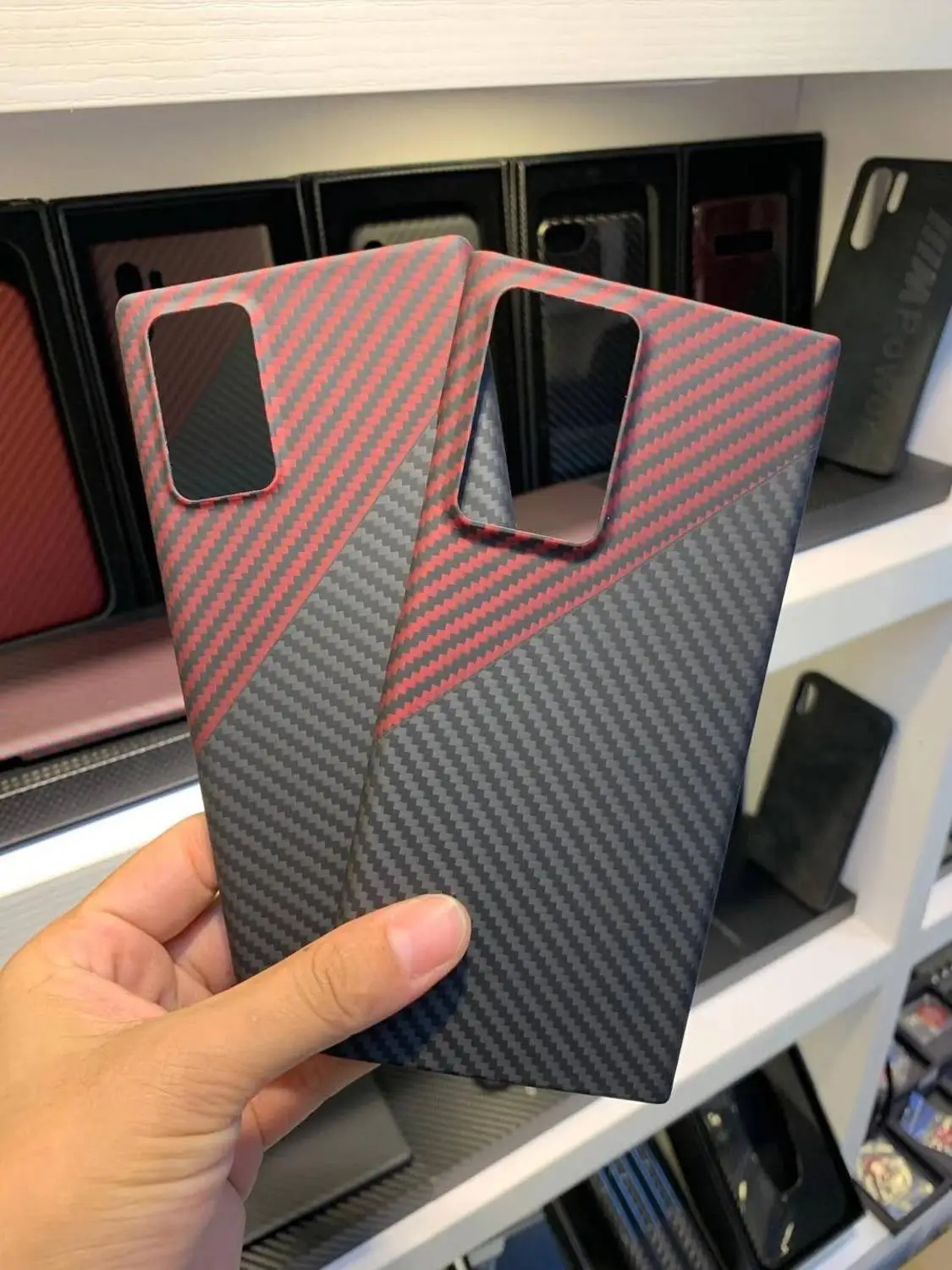 Чехол из чистого углеволокна для Samsung Galaxy Note 20 ультралегкий тонкий высокопрочный