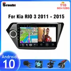 Автомагнитола 2 Din, Android 10, мультимедийный видеоплеер для Kia RIO 3 2011-2015, GPS-навигация, 4G, Wi-Fi, Carplay, DVD, стерео, головное устройство