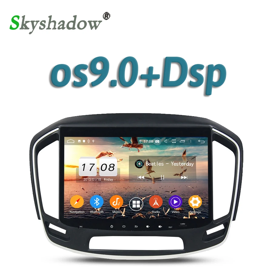 DSP автомобильный DVD плеер 10 1 &quotAndroid 8Core 4G + 32G GPS Google Map RDS радио wifi Bluetooth 5 0 для Opel INSIGINA