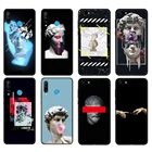 Черный чехол из ТПУ для Huawei Honor 20 Lite, 10, 10i, 20S, 30S, 30, чехол для Honor 7A, 7s, 7C 5,7, чехол с эстетической статуей, Моной Лизой, Давидом