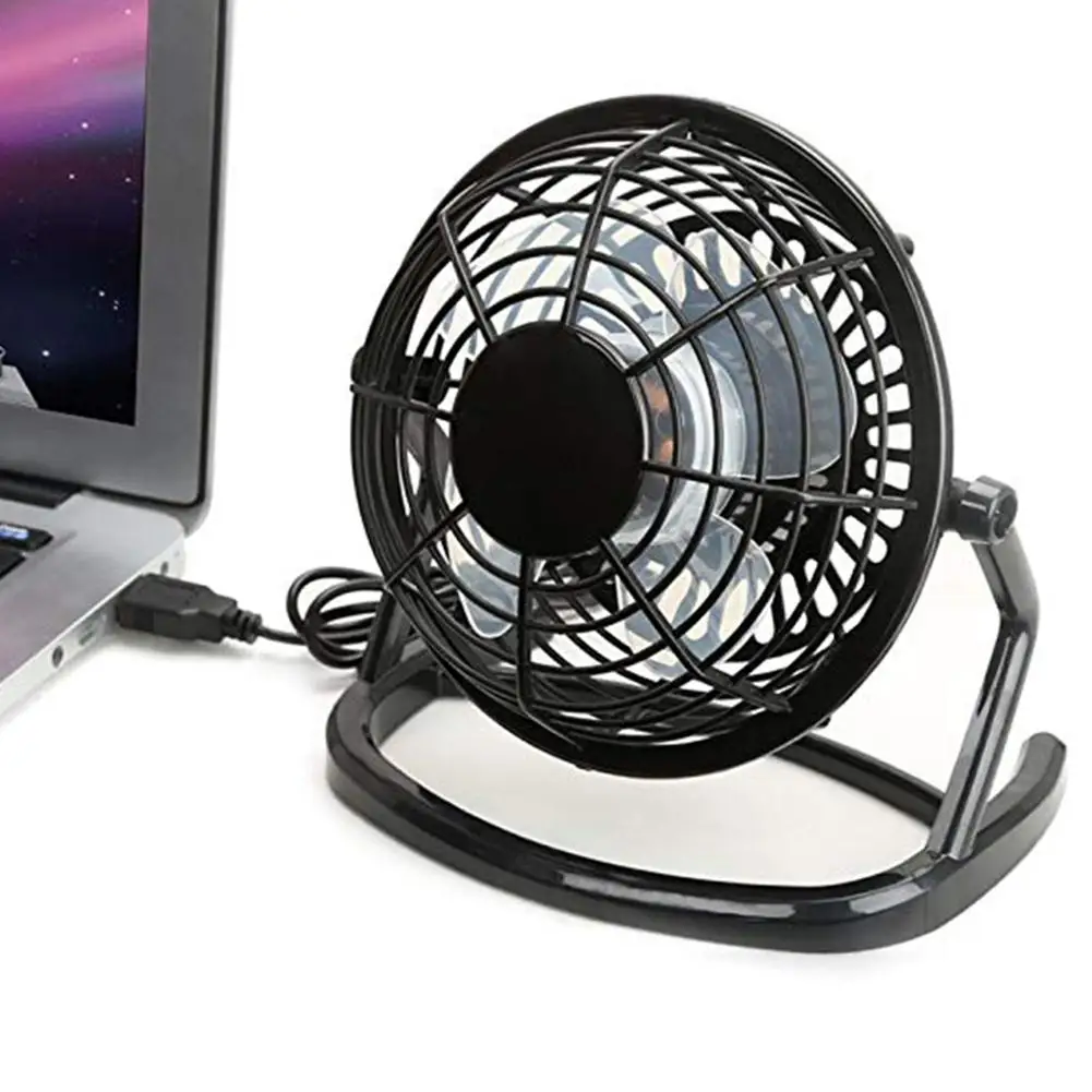 Мини-вентилятор с USB, охлаждающий настольный мини-вентилятор, бесшумный Настольный кулер для компьютера, ноутбука, дома и офиса