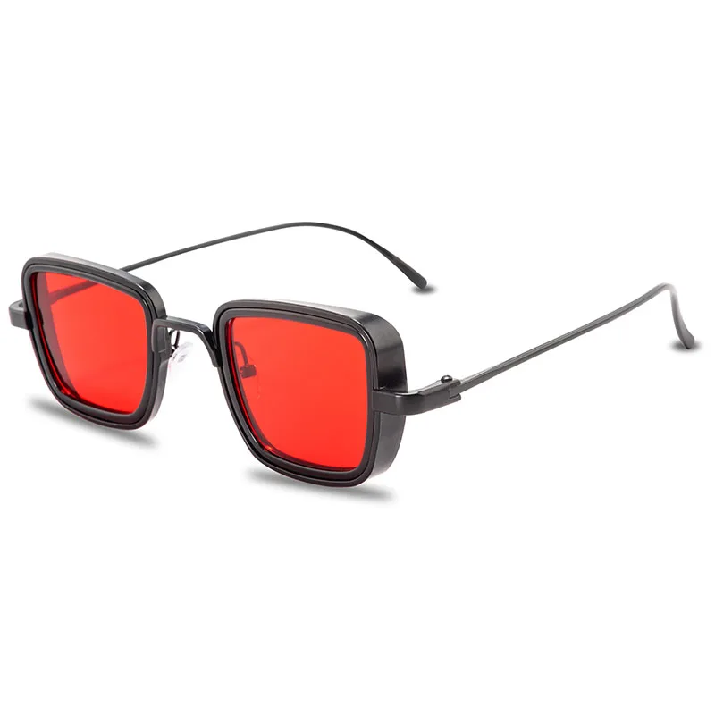 

Fashion Steampunk Sunglasses Brand Design Men Women Vintage Square Metal Punk Sun glasses UV400 Shades Eyewear