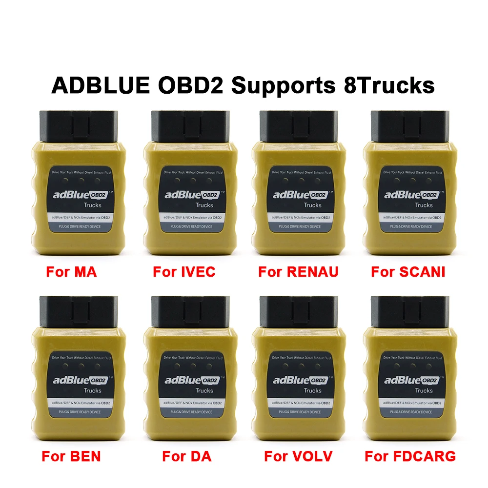 

AdBlue Emulator NOX Emulation AdblueOBD2 Plug&Drive Ready Device by OBD2 Trucks Adblue OBD2 For Vo-lvo/Iveco/SCA-NIA/D-AF