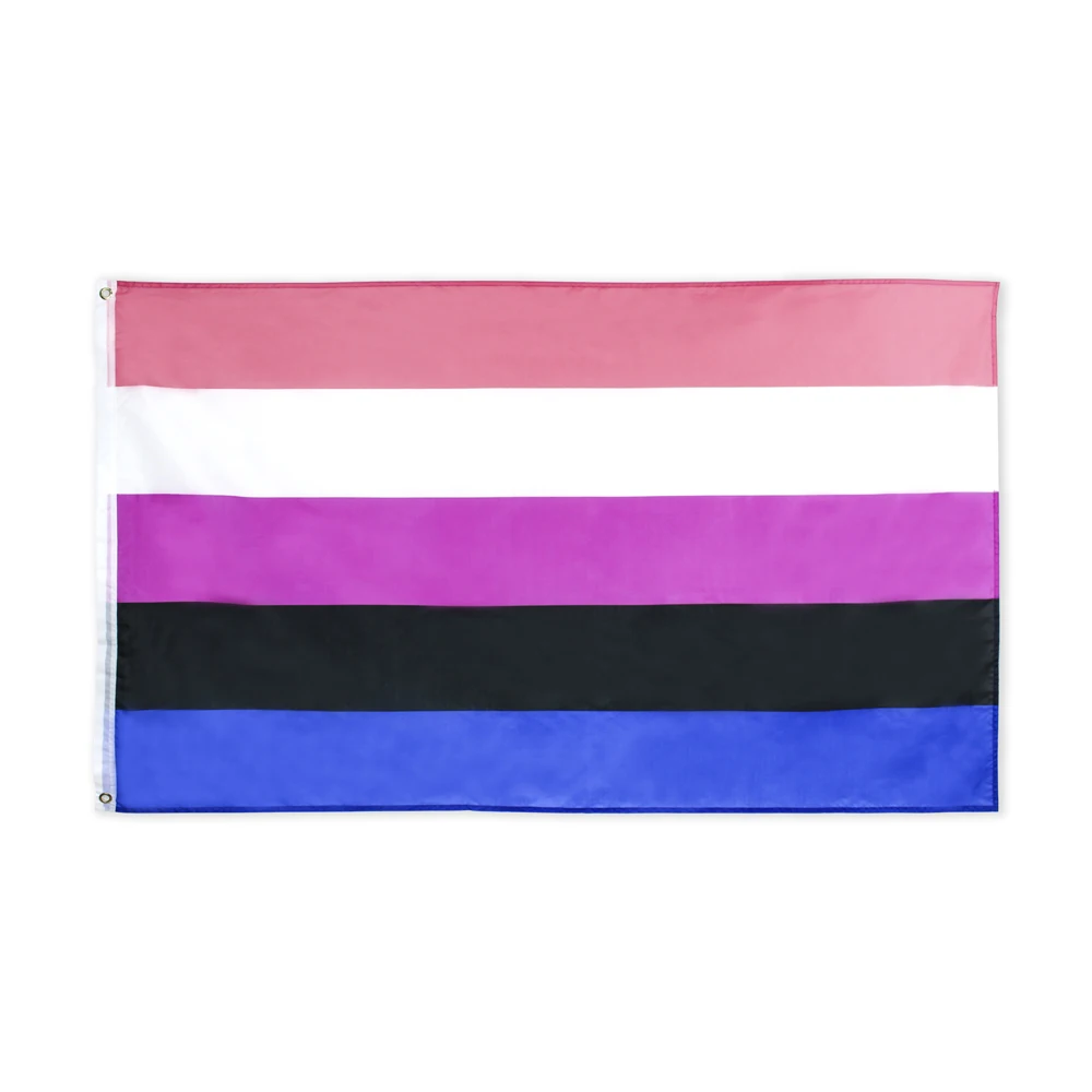D12C Xiangying 90*150 см NB Pride gender queer GQ пол идентичность небинарный флаг для украшения - Цвет: D12C