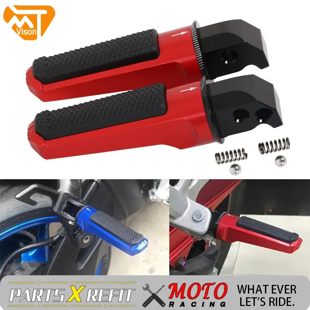 

For HONDA CB600F CB1000R CBR600RR CBR1000RR VTR1000 CBR900 2000-2016 Foot Pegs Footrests Rear Passenger
