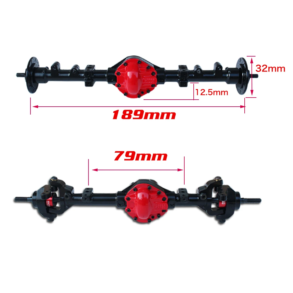 

RC simulation climbing car M6S metal axle reverse Ackerman SCX10 90046 D90 TF2 RC car parts toys