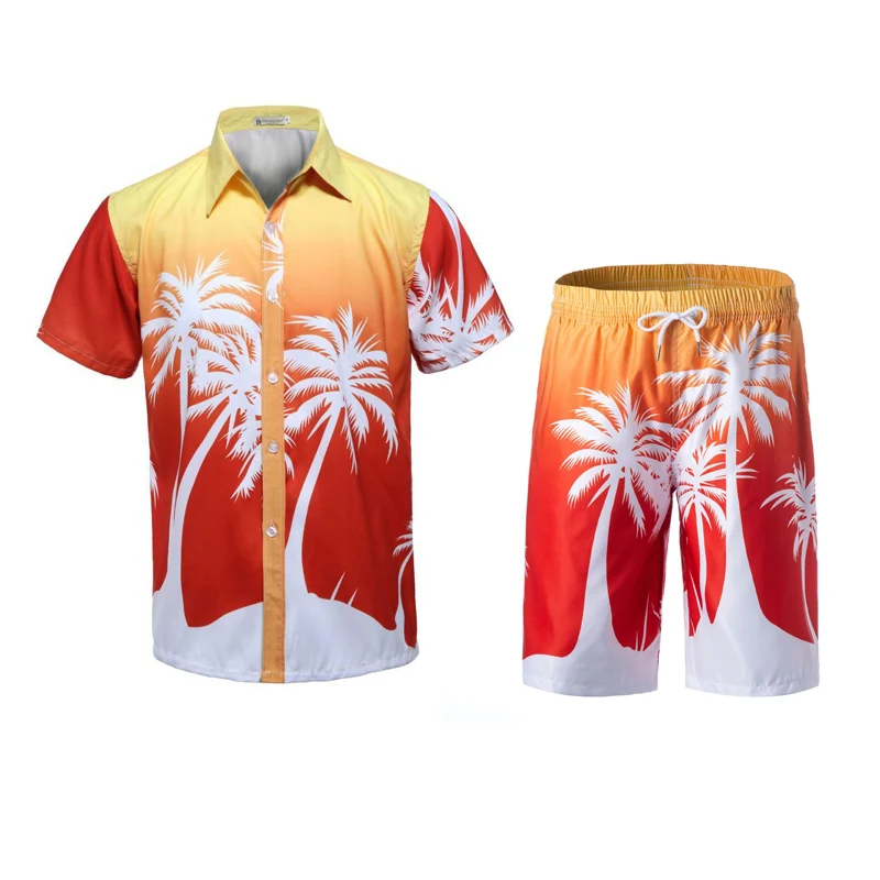 Костюм пляжный Мужской Быстросохнущий с шортами и размеры до 4XL|Мужские