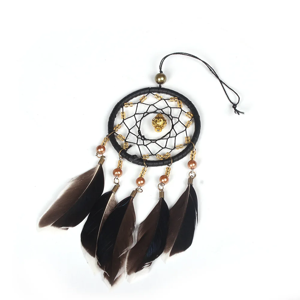 Ретро художественное искусство отделки перьями Ловец снов сеть подвесное