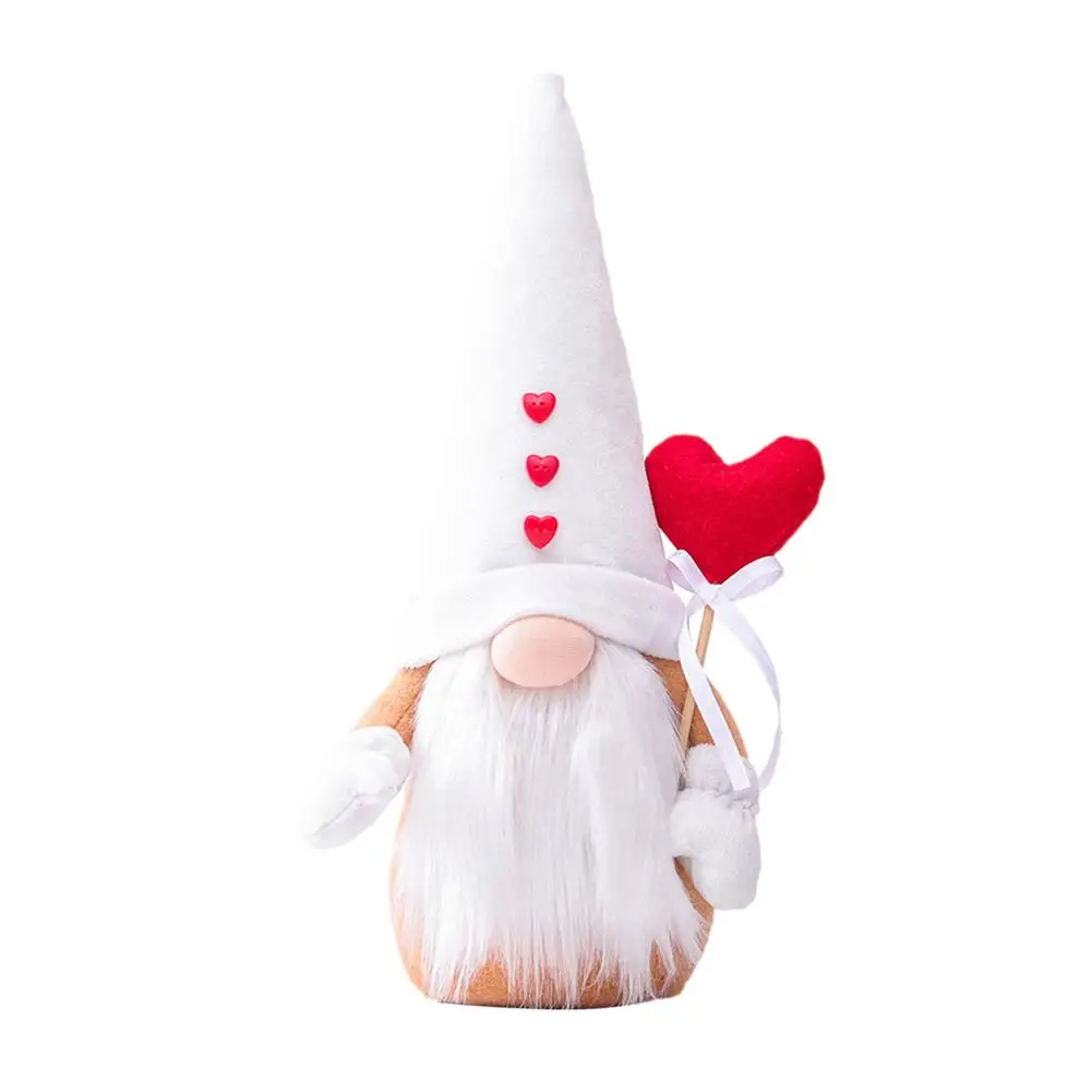 

Christmas Gnome Decoration Heart Knitted Plush Gnomes Handmade Christmas Gonk Adorable Couple Swedish Tomte Christmas Decora