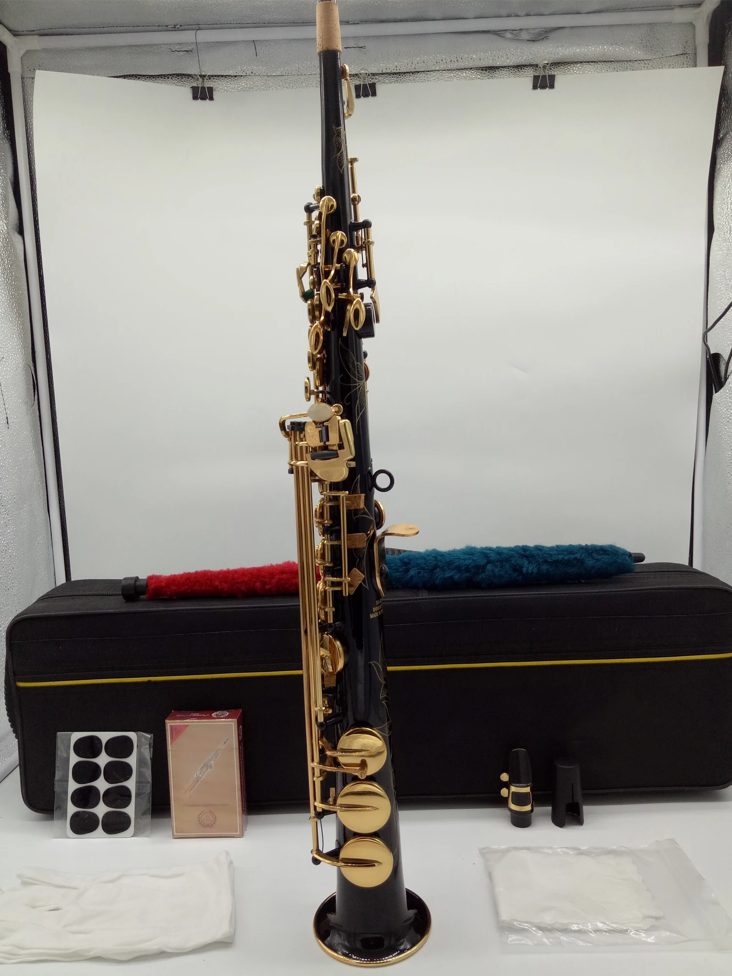 Бренд MFC сопрано саксофон 803 черный лак B-ровное Sax 80III с корпусом мундштук трос шеи