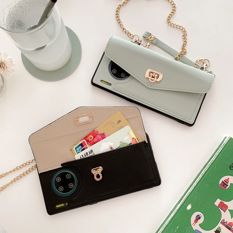 

PU leather case for huawei p30 p30pro p40 p40pro mate30 mate30pro bag shockproof back cover for girls