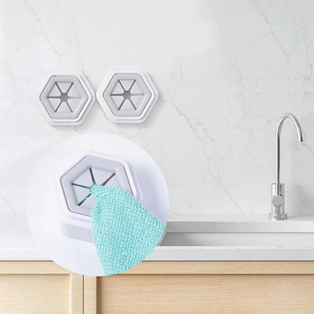 2 шт./компл. самоклеющиеся зажимы для полотенец Держатель посуды вешалка крючок