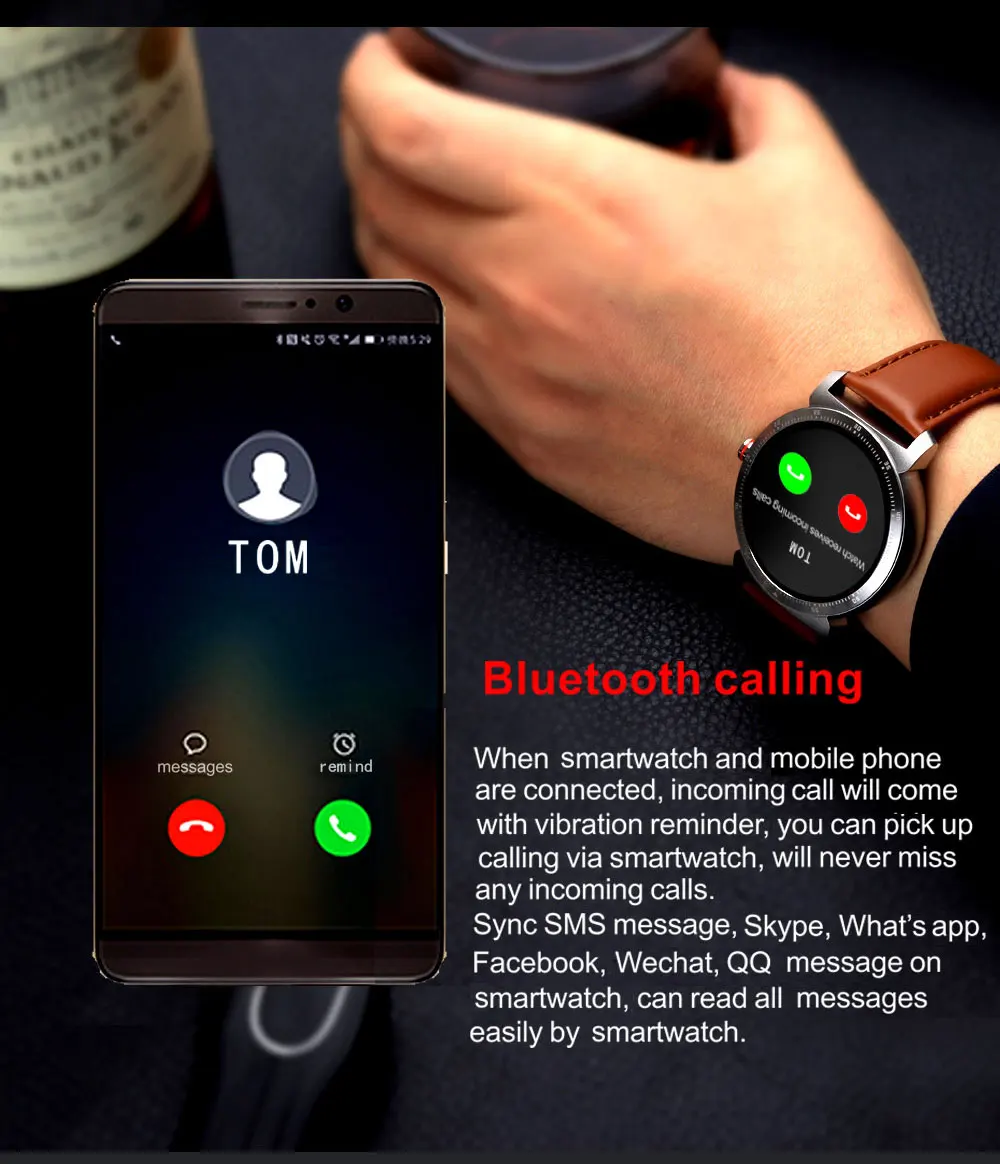 Бизнес-интеллектуальные часы K88H плюс информация по Bluetooth напоминают о частоте сердечных сокращений шаги анализа сна часы спортивные часы