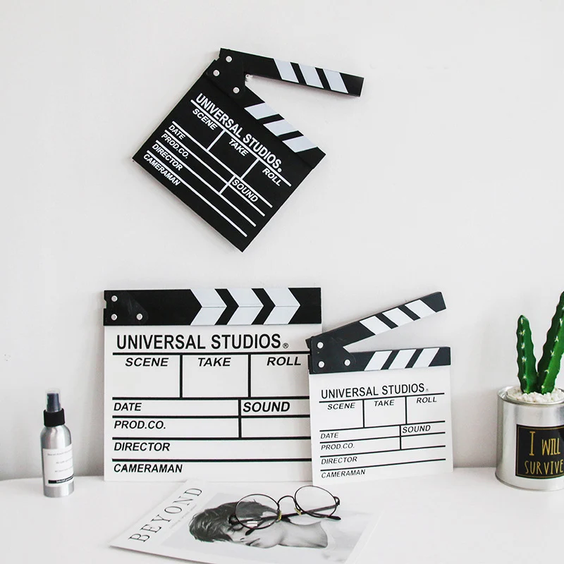 

Нумератор сцена кино видео Clapperboard ручная работа индивидуальные домашние предметы интерьера зажим сланец экшн отрезание Хлопушка атмосфер...
