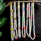 Женское Ожерелье-чокер ручной работы, ожерелье из искусственного жемчуга и бусин в богемном стиле, ювелирное изделие с акриловыми бусинами, 2021