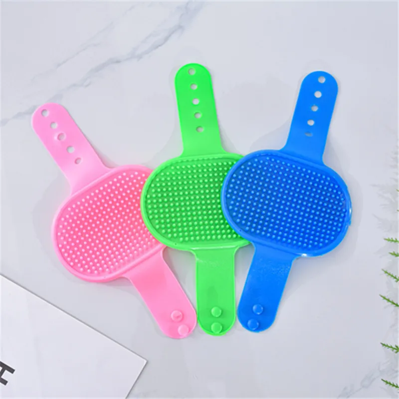 

Dog Bath Brush Pets Silicone Washing Glove Grooming Brush Cat Shampoo Brush Shower Wash Brush for Grooming Massaging