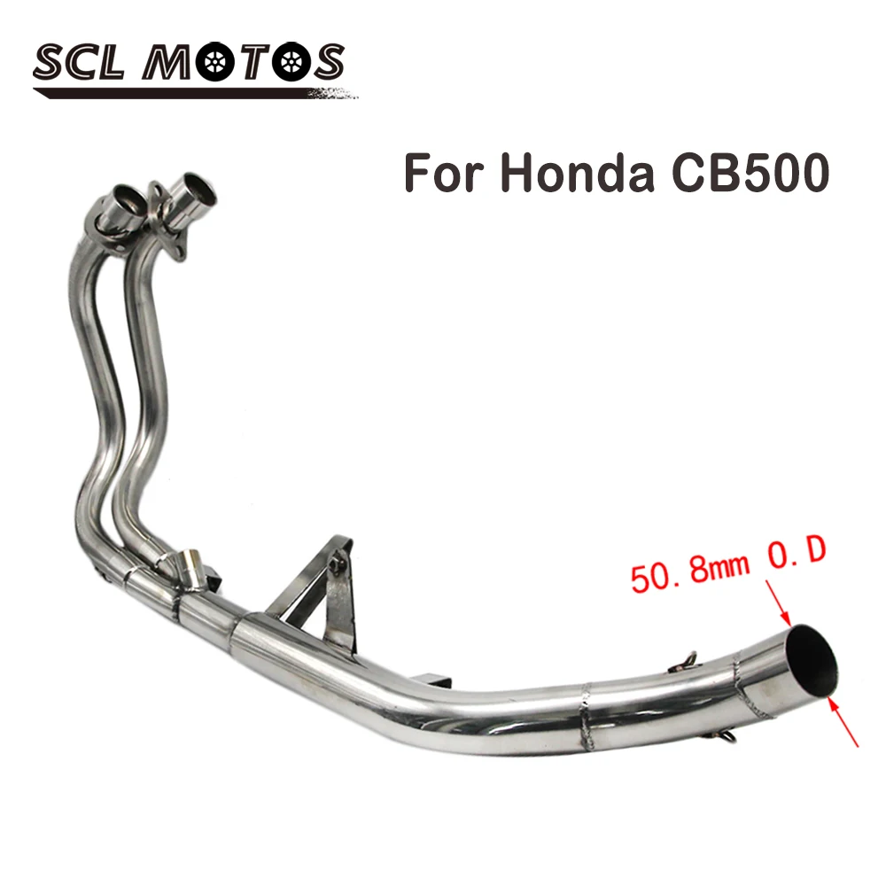 SCL MOTOS 50 8 мм мотоцикл Нержавеющая сталь выхлопная средняя труба полная система