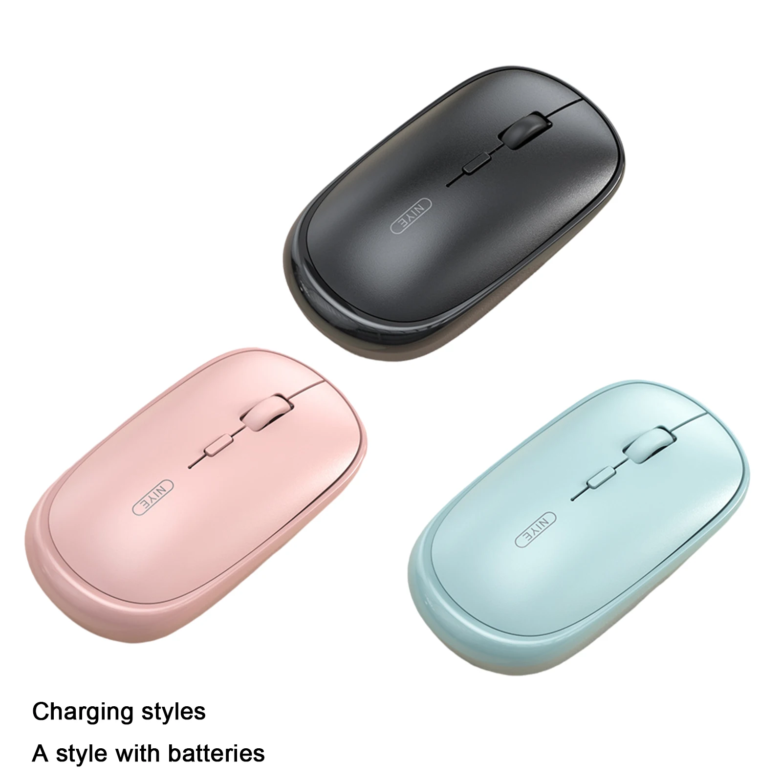 

2.4G Wireless Mouse Scroll Wheel Portable Adjustable DPI Durable Silent for Notebook PC Laptop Home