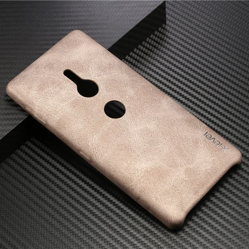 gold case Для sony Xperia XZ2 XZ2 Compact X-level Винтажный чехол для телефона из искусственной кожи для Xperia XA2 XA2 Ultra XA2 Plus XA3 XA3 Ultra чехол - Цвет: gold case