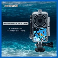 45m waterproof case protective underwater dive housing shell action camera accessories for dji action 2