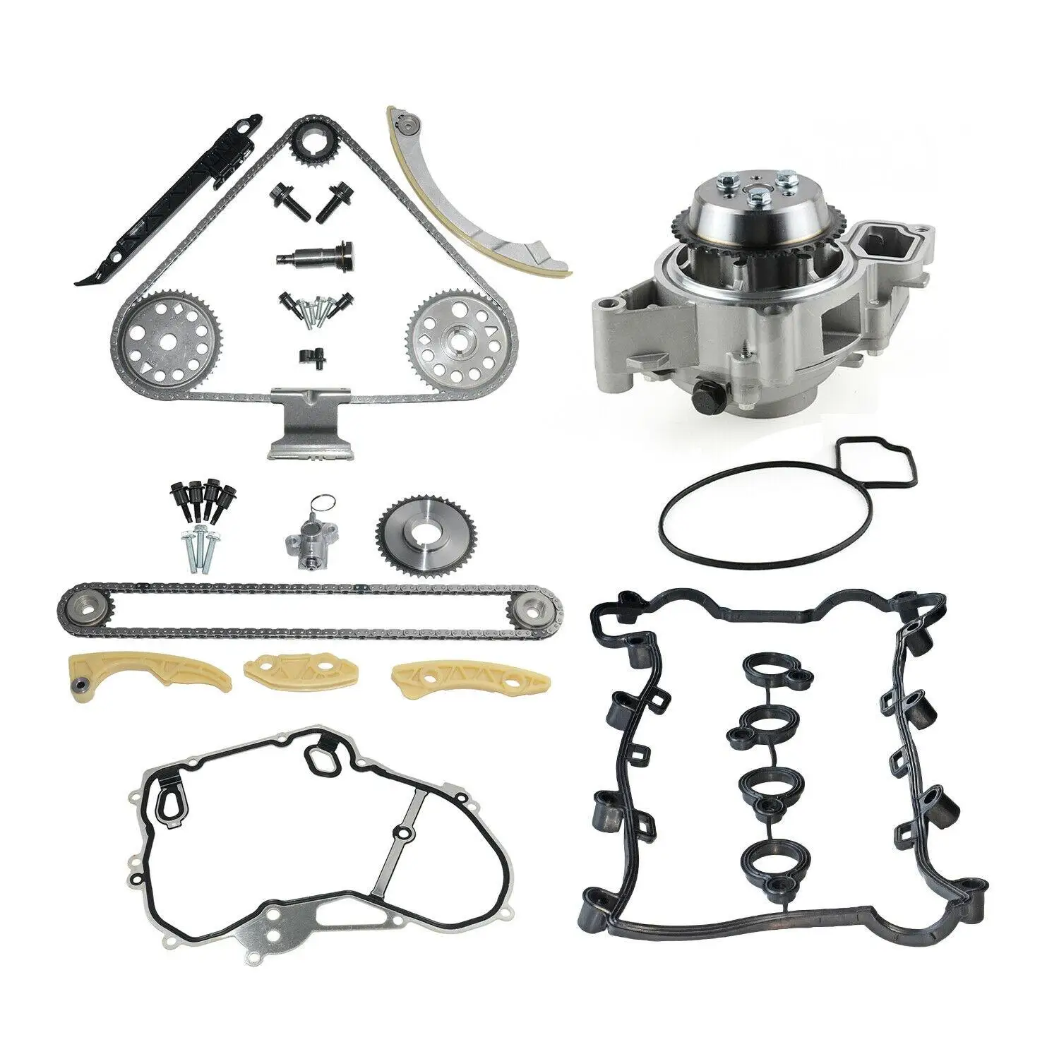 Комплект цепи ГРМ AP02 + водяной насос металлическое уплотнение для Opel Z22SE A20NFT / NHT Z20