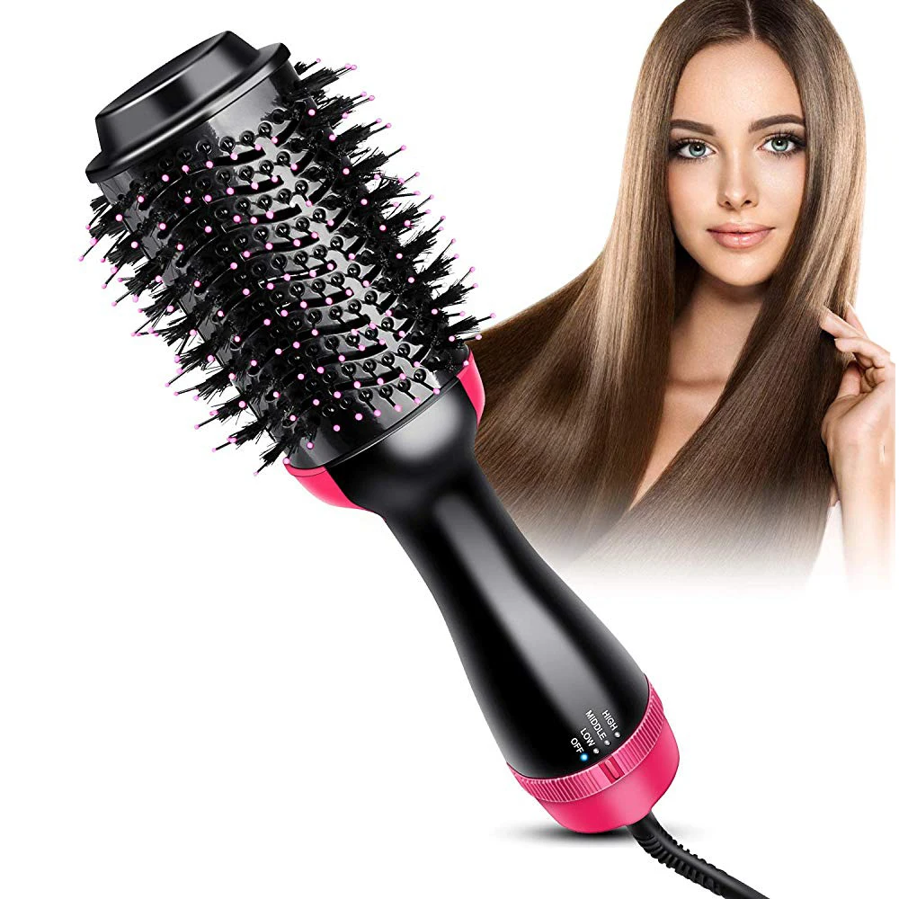 

One-Step Hair Dryer & Volumizer 2 in 1 Roller Electric Hot Air Curling Iron Comb Blow Dryer Hot Air Brush Tangle Hairbrush