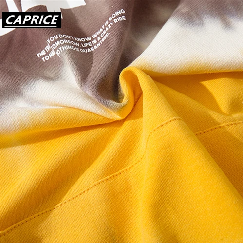 CAPRICE 2019 пуловер с принтом Tie Dye толстовки капюшоном мужские хип-хоп хипстерские