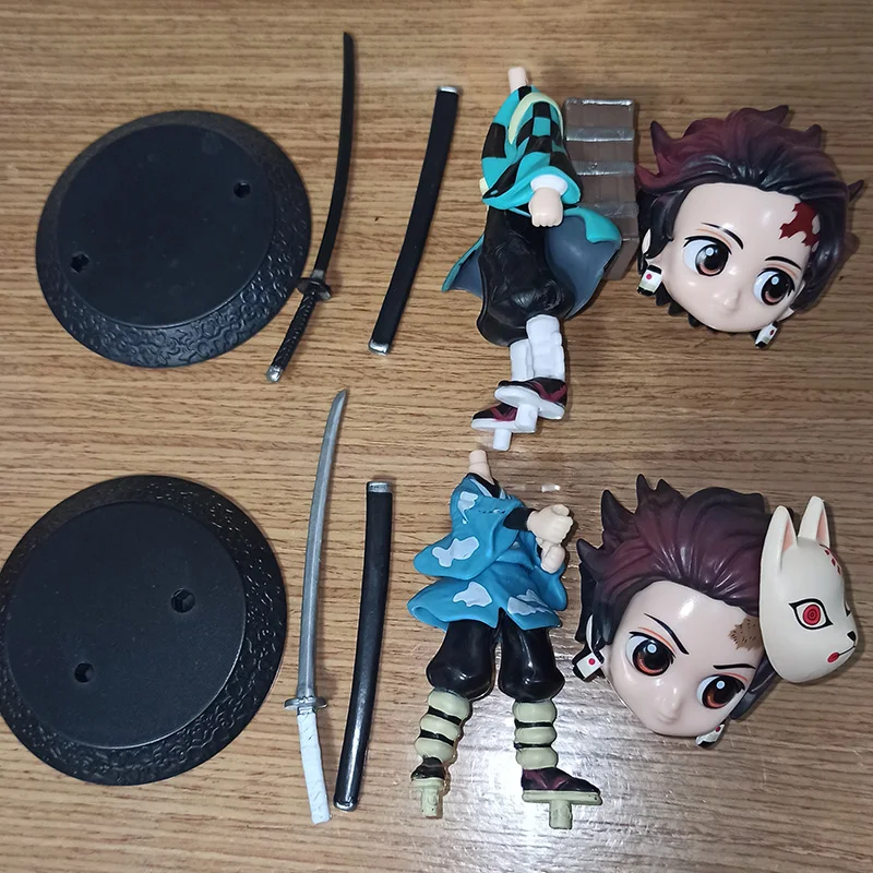Qposket рассекающий демонов Rengoku Giyuu Аниме фигурки Akaza Tanjirou Nezuko Kimetsu No Yaiba кукла Inosuke
