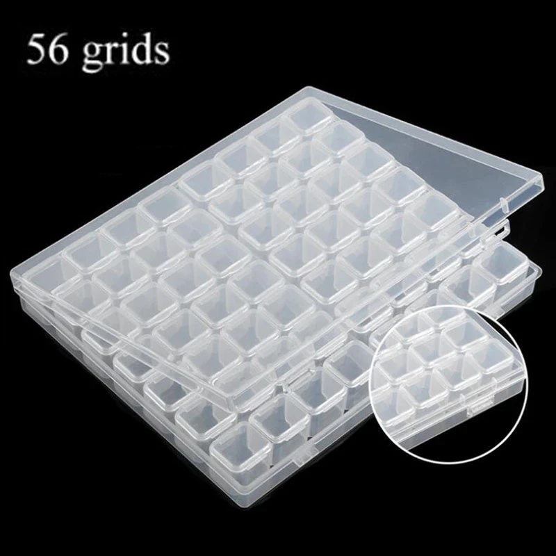 

56/28/8 Slots Diamond Painting Accessories Box,Diamond Painting 5d Holder Storage,Broderie Diamant,Case Cross Stitch Sewing Tool