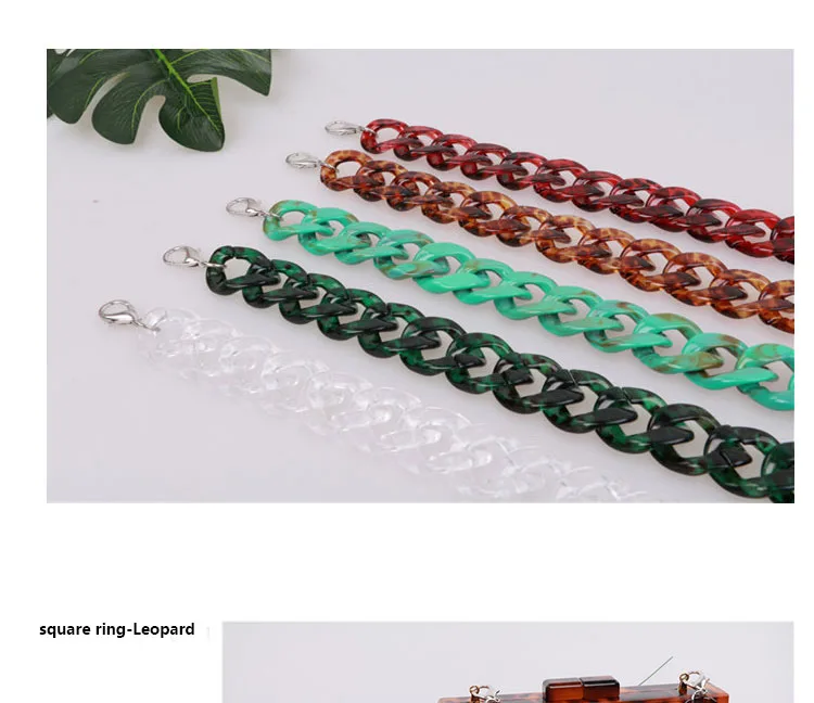 Meetee новый дизайн модные сумки-подвески 60/120 см цепочки из смолы и акрила женские