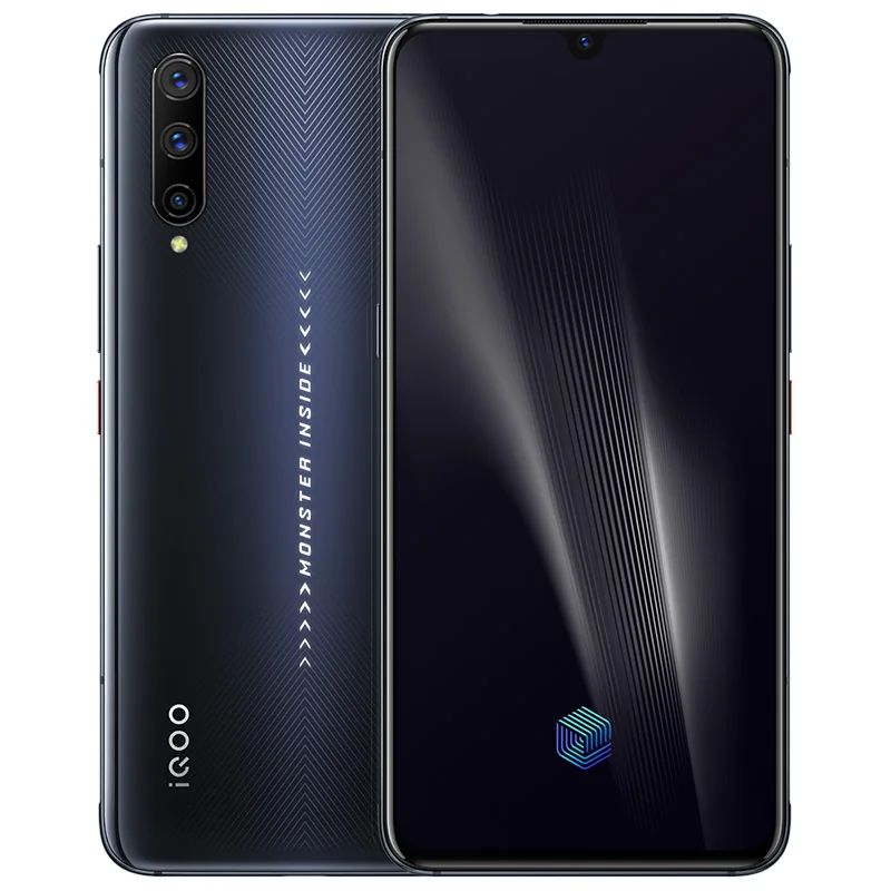 Black IQOO Pro 4G глобальная ПЗУ Поддержка Google NFC 8 Гб 12 Гб 128 ГБ 256 ГБ задняя 3 камера 48MP 13MP 2MP Snapdragon 855 Plus мобильный телефон - Цвет: Black