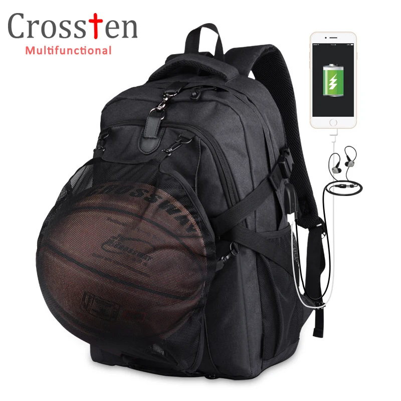 

Многофункциональный рюкзак через плечо для ноутбука 15,6 дюйма, швейцарская Водонепроницаемая дорожная сумка, универсальный школьный ранец, Сумка с мячиком