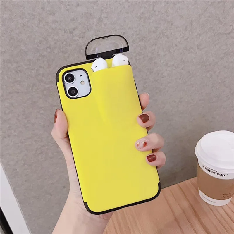 Для iphone 11 Pro Max чехол Xs Xr X 8 7 6 Plus для AirPods Держатель Жесткий Чехол XS XR 8|Бамперы| |