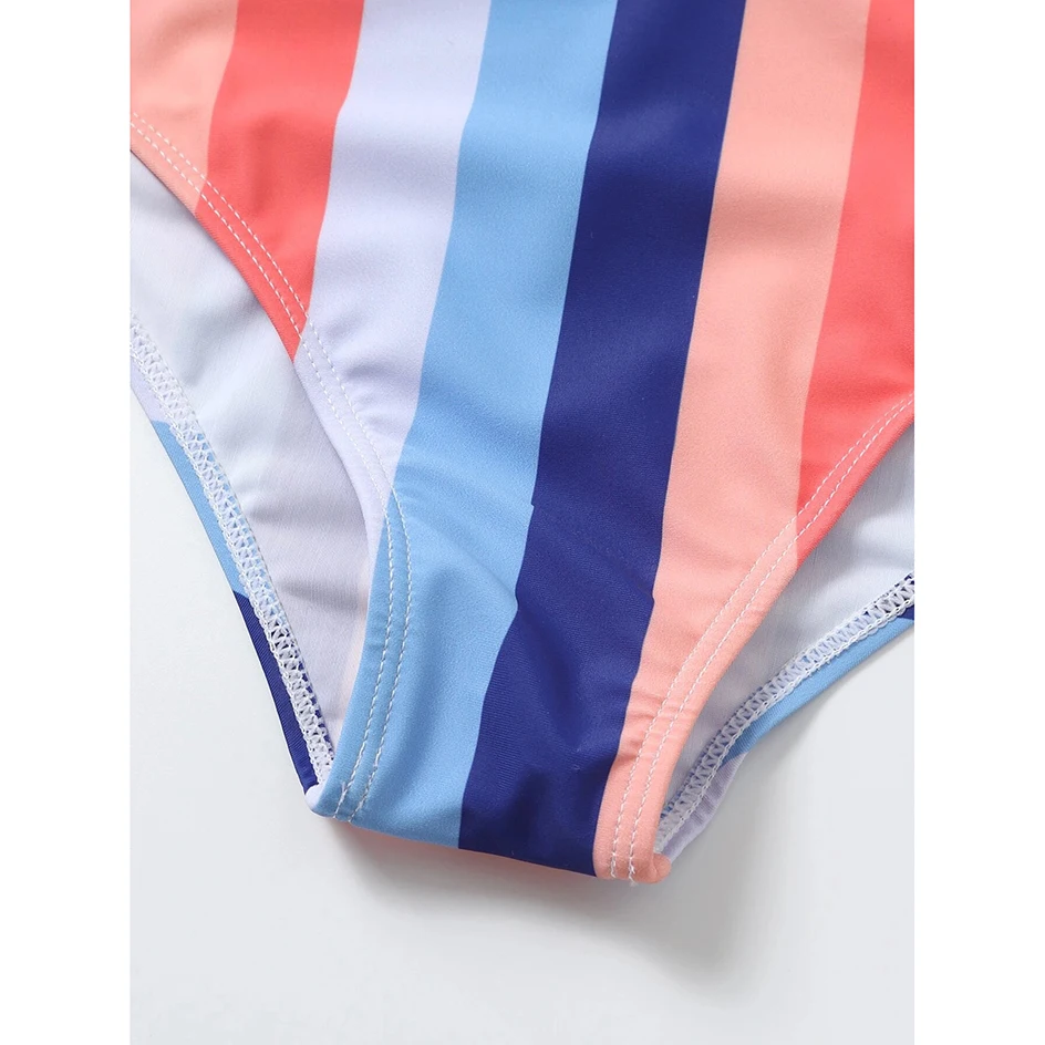

High Waist Bikini 2021 Sexy Striped Swimsuit Women Swimwear Female Push up Bikini Set Swimming Wear for Bathing Suit Swimsuits
