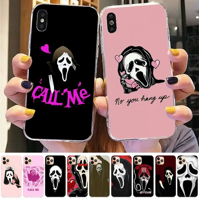 

Ghostface Scream Phone Case for iPhone 11 12 13 mini pro XS MAX 8 7 6 6S Plus X 5S SE 2020 XR case